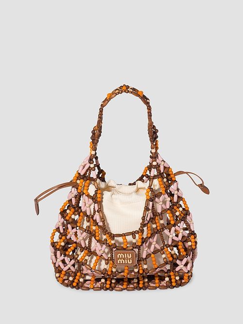 Women's Mesh Hobo Bag - Brown