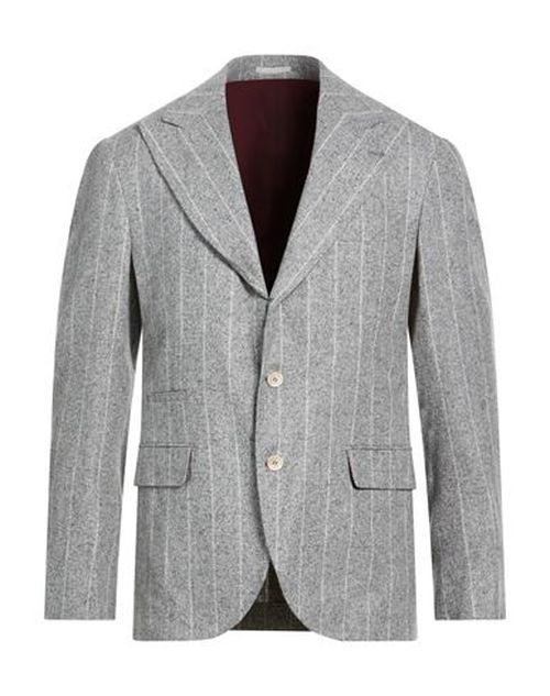 Man Blazer Grey Size 40 Silk, Wool, Cashmere