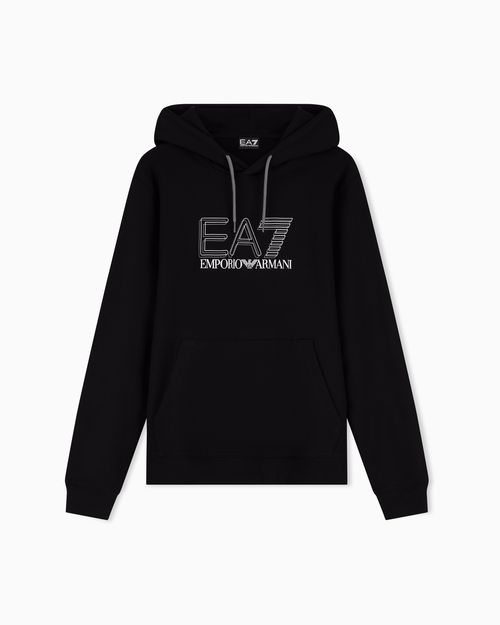 Pure cotton hooded sweatshirt