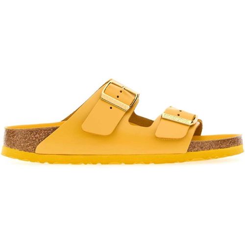 Birkenstock Yellow Leather Arizona Slipper