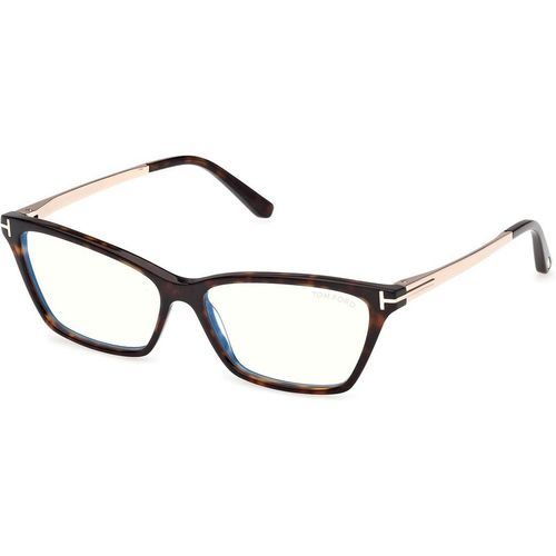 TOM FORD Woman TOM FORD FT6135-B 052 Optical frames Acetate Havana Butterfly Norma