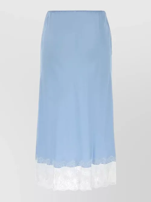 Moschino - satin skirt bow detail elastic waistband