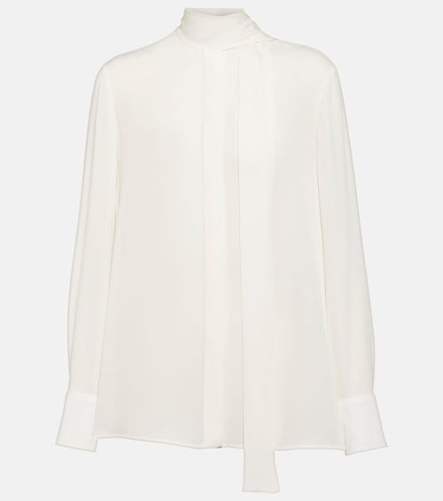 Tie-neck blouse