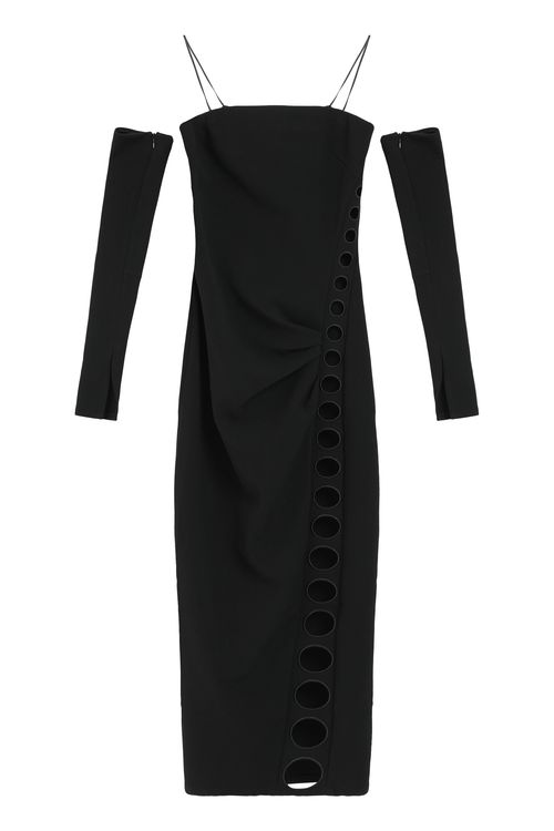 Off-shoulder Midi Dress