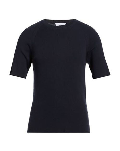 Man Sweater Midnight blue Size 40 Cotton