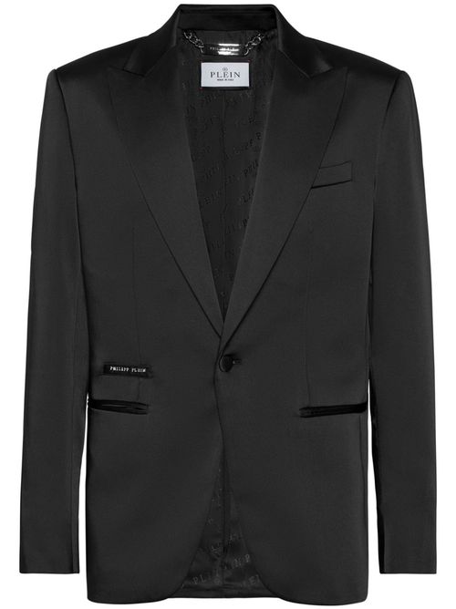 Satin blazer - Black