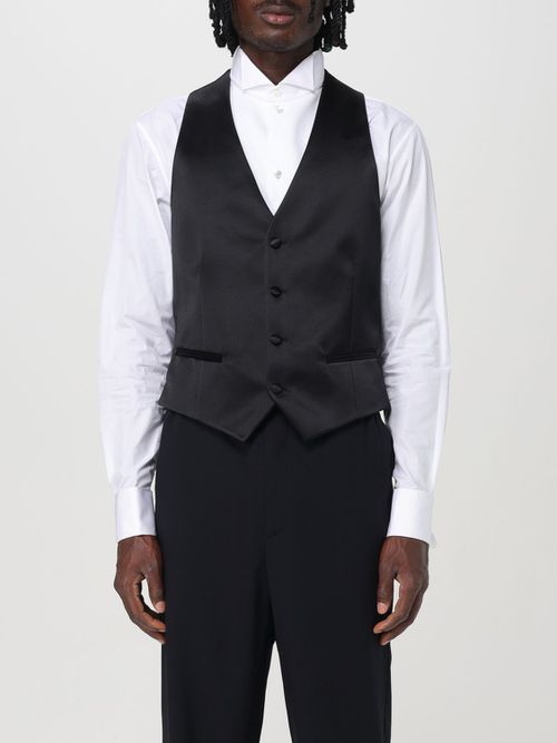 Suit Vest Men color Black