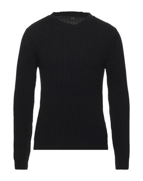 Man Sweater Black Size XL Merino Wool