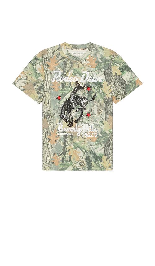 Gothicmochas Rodeo Drive Tee in Green. - M also in S, XL/1X