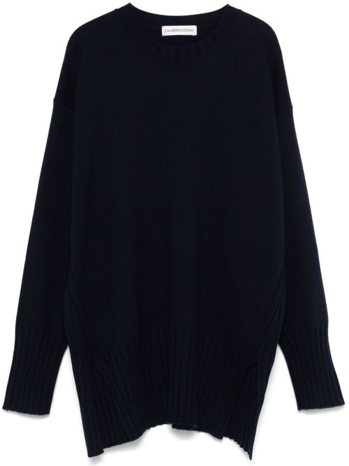 Ribbed-knit sweater - Blue
