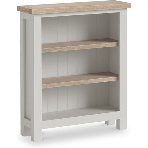Trelan Painted 3 Shelf Low Bookcase | Coconut or Grey | Roseland
