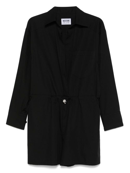 MOSCHINO JEANS poplin playsuit - Black