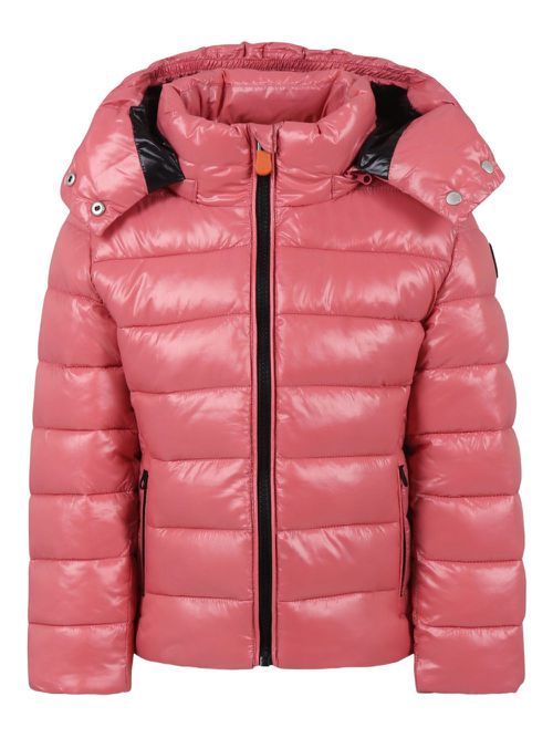 Hooded quilted jacket - Pink