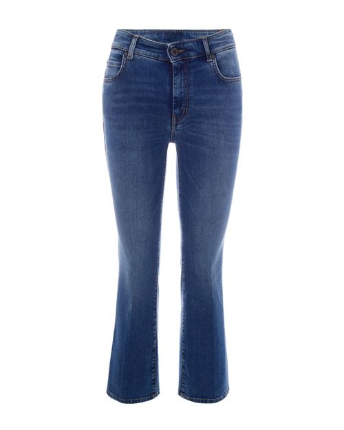 Blue Slim Mid Rise Jeans
