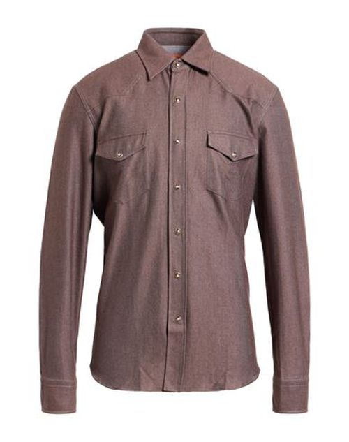 Man Denim shirt Brown Size 15 ¾ Cotton
