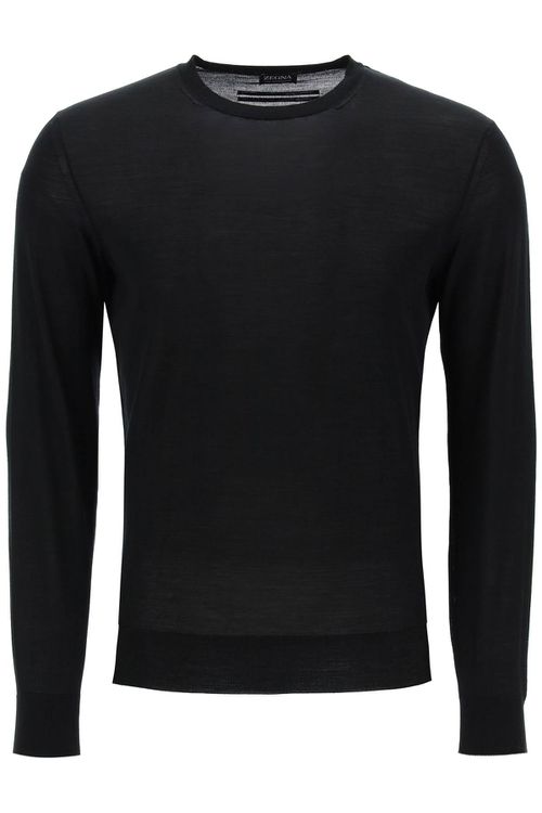 -Pullover Girocollo In Pura Lana-Uomo