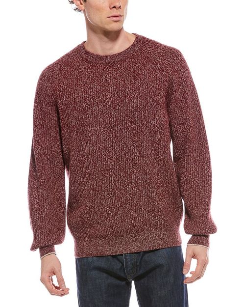 Wool, Cashmere, & Silk-Blend Crewneck Sweater