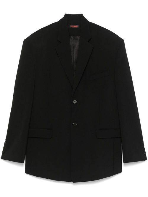 Black Misfit Blazer - Men's - Elastane/Polyester/Virgin Wool/Viscose