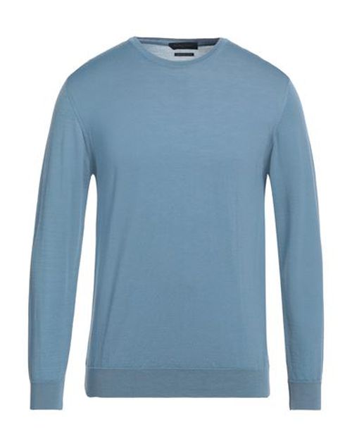 Man Sweater Pastel blue Size XXL Merino Wool