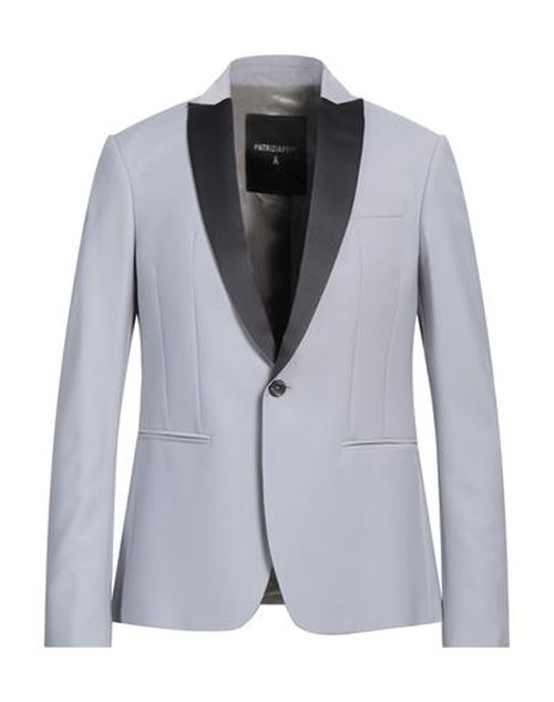 Patrizia Pepe Man Blazer Light grey Size 36 Polyester, Virgin Wool, Elastane