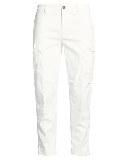 Platinum Man Pants White Size 33 Cotton, Lyocell, Silk, Elastane