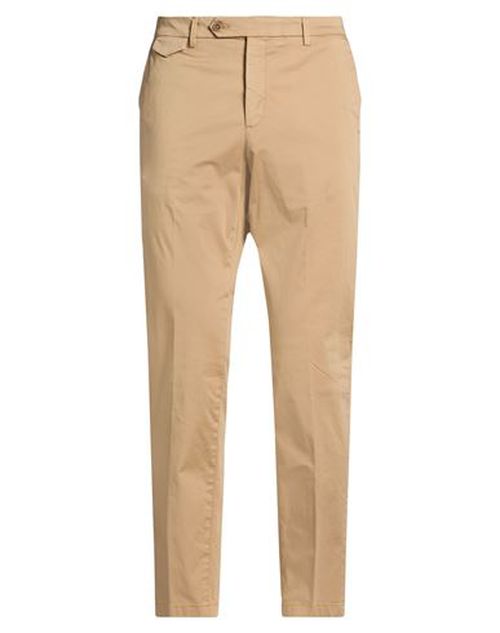 Man Pants Camel Size 38 Cotton, Elastane