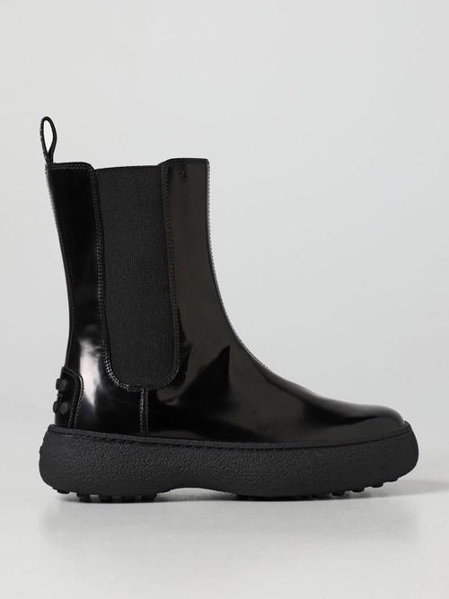 Flat Booties Woman color Black