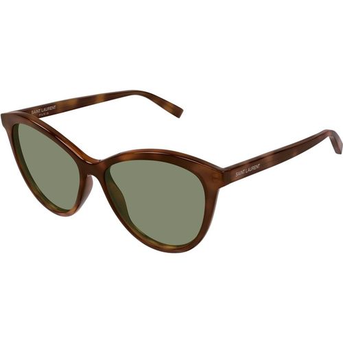 SAINT LAURENT Woman SAINT LAURENT SL 456 010 Sunglasses Acetate Havana Green Cat Eye