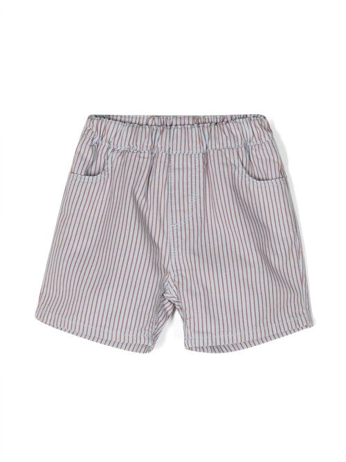 Spike striped shorts - Blue