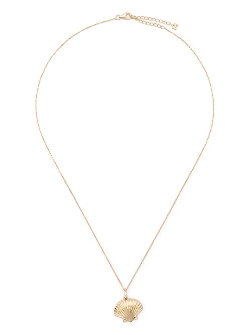 14K Yellow Gold Shell Necklace - Women's - 14kt Yellow Gold