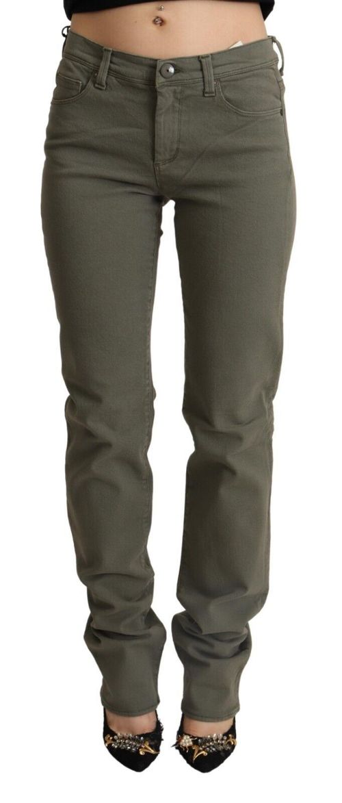 Low Waist Skinny Cotton Jeans — Gray