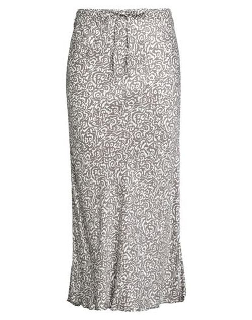 Woman Midi skirt Grey Size 10 Viscose