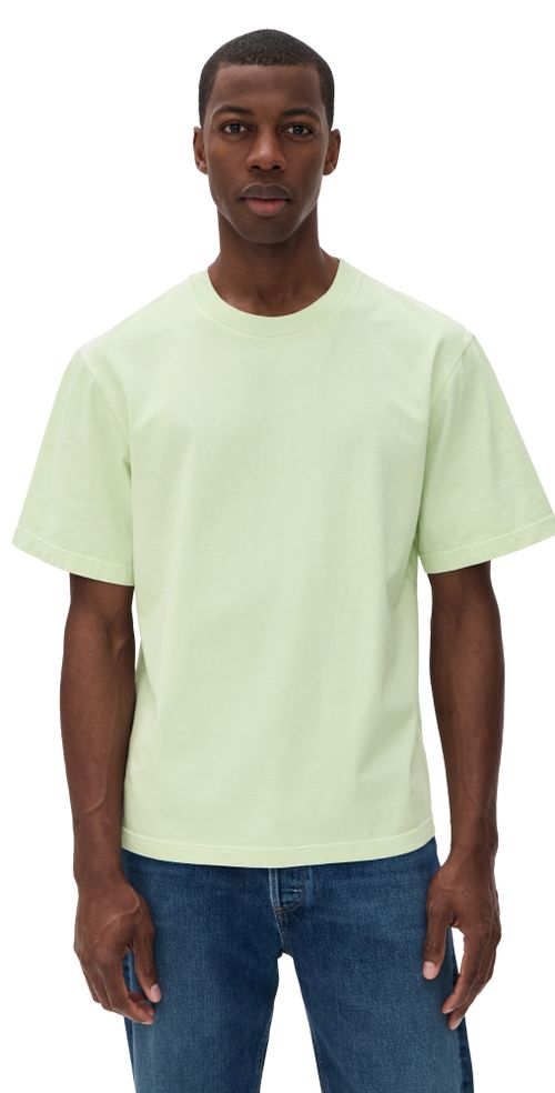 Asha Mock Neck Tee Mint Cream