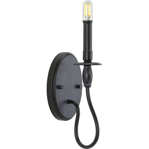 Black One Light Wall Bracket from the Durrell Collection