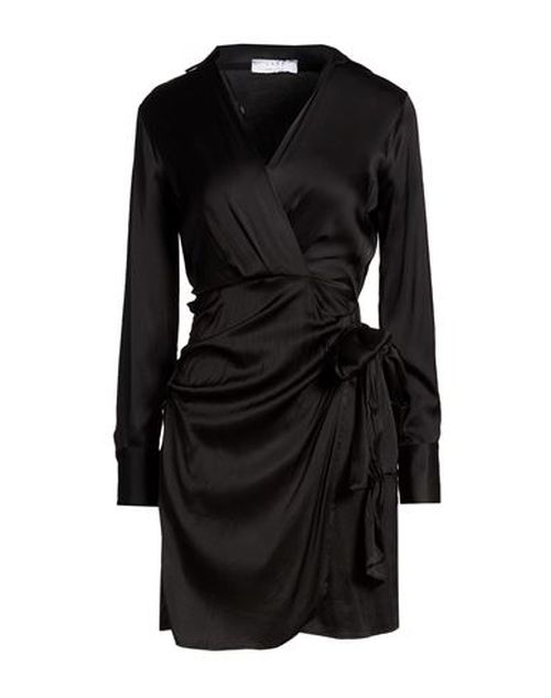 Woman Mini dress Black Size 4 Rayon, Viscose, Elastane