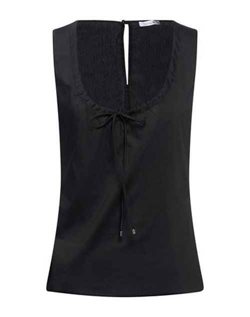 Woman Top Black Size 2 Cotton, Polyamide, Elastane