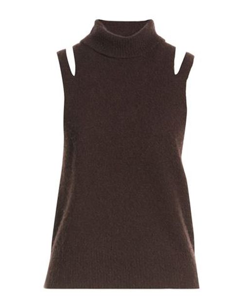 Woman Turtleneck Brown Size L Cashmere, Silk, Polyester