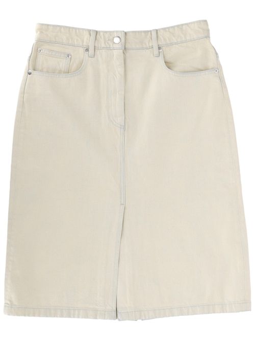 A. p.c. denim midi skirt