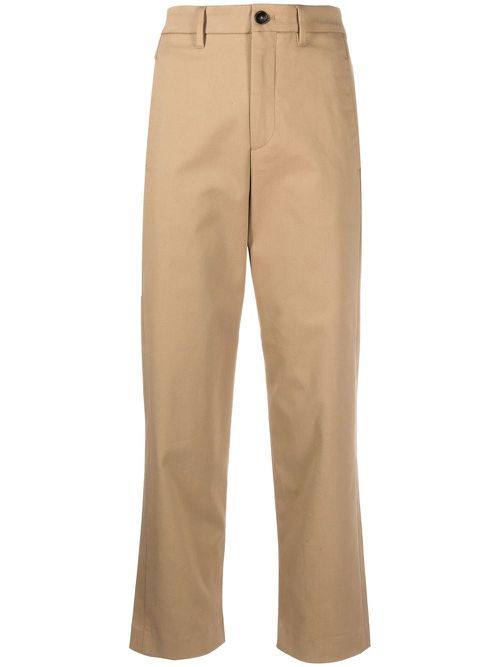 Stretch-twill trousers - Brown