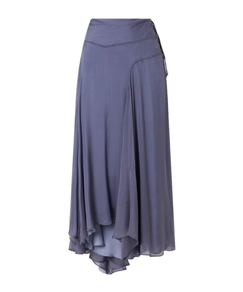 Alyse silk-chiffon midi skirt