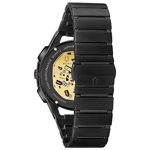 Men's CURV Chronograph Black Stainless Steel Bracelet Watch