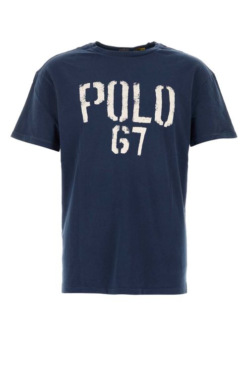 Logo-Printed Cotton T-Shirt — Navy