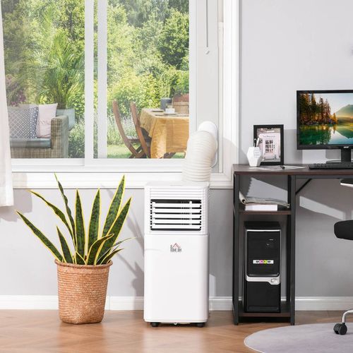Homcom 4-In-1 Portable Air Conditioner Unit, White - 9000 BTU