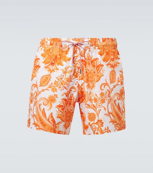 Printed swim trunks