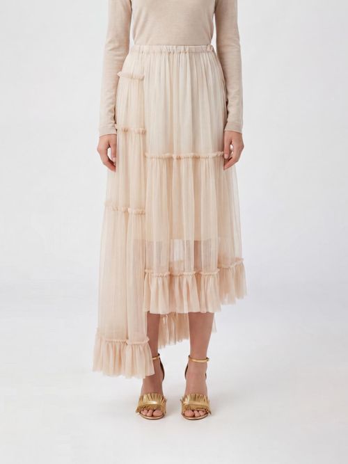 Skirt Woman color Beige