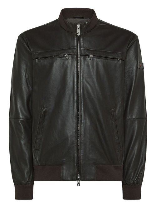 Peuterey leather jacket - Brown