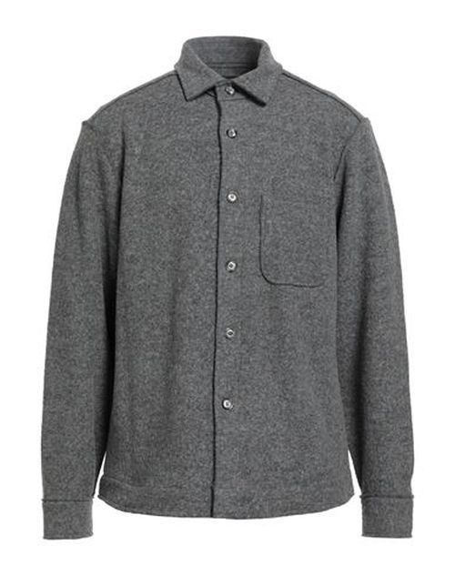Man Shirt Light grey Size L Virgin Wool, Viscose
