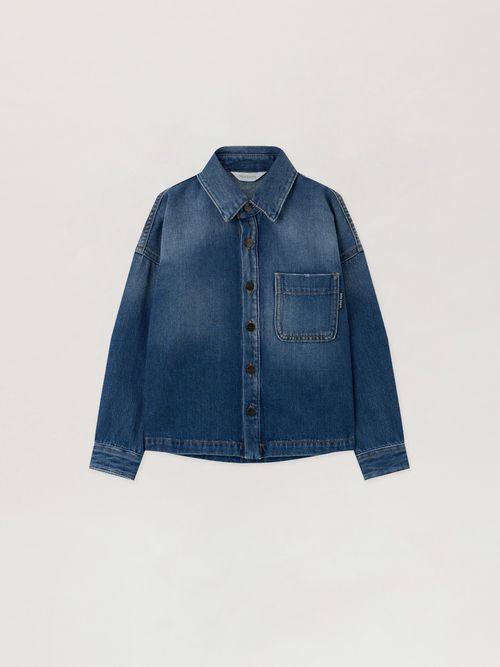 Logo Brushed O/s Denim Kids  Medium Blue
