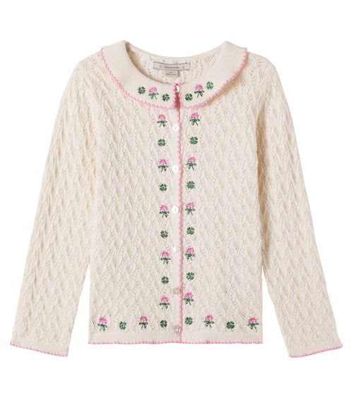 Konges Sløjd Rosier cotton, wool, and cashmere cardigan