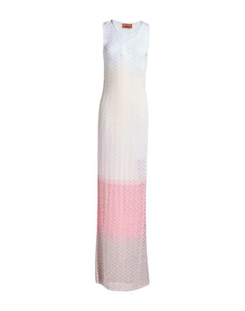 Woman Maxi dress Ivory Size 4 Polyester, Elastane